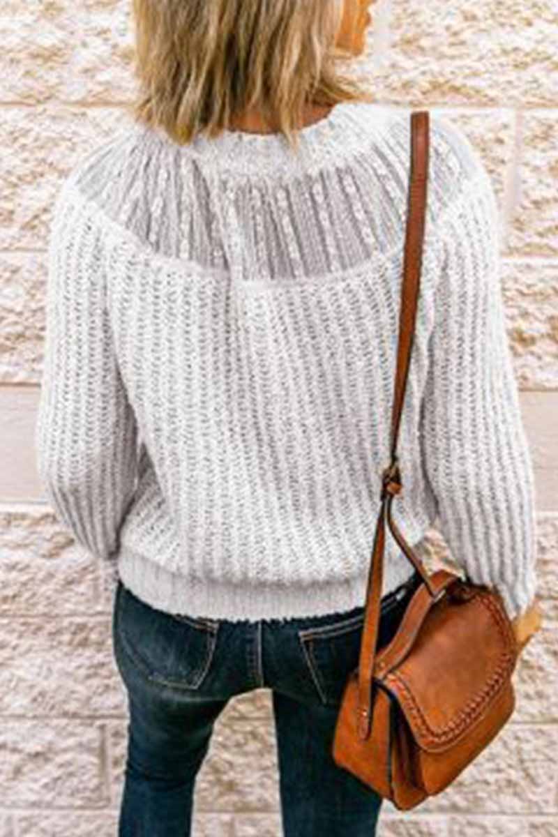 Suéter dulce de patchwork de tendencia (3 colores)