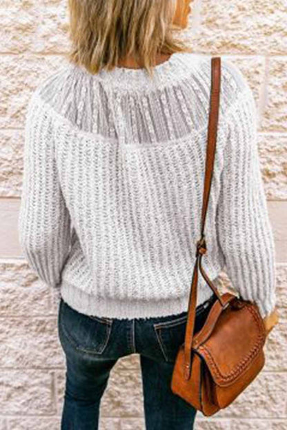 Suéter dulce de patchwork de tendencia (3 colores)