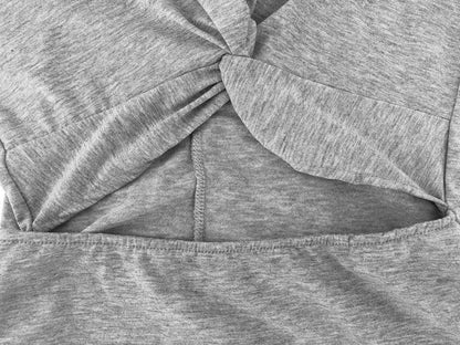 Vestido corto informal sin mangas con aberturas (2 colores)