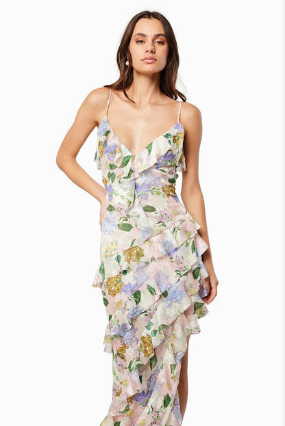 Spring Summer Off-Shoulder Organza Dress