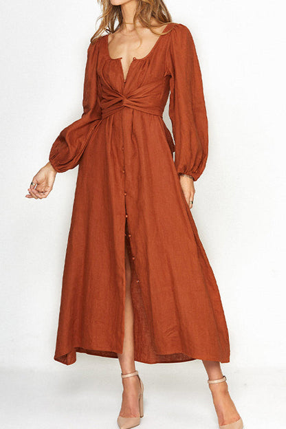 VESTIDO CRUZADO MULTIUSOS CON BOTONES DELANTEROS