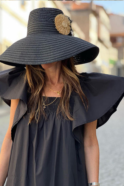 Vestido informal holgado de moda con paneles
