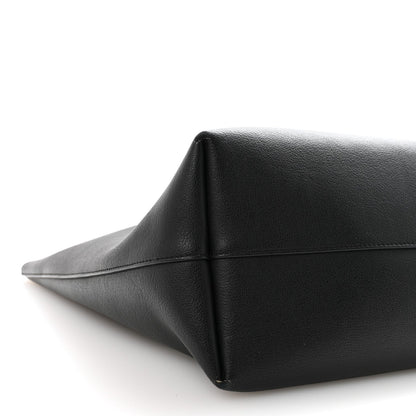 Calfskin Large Shopping Tote Black