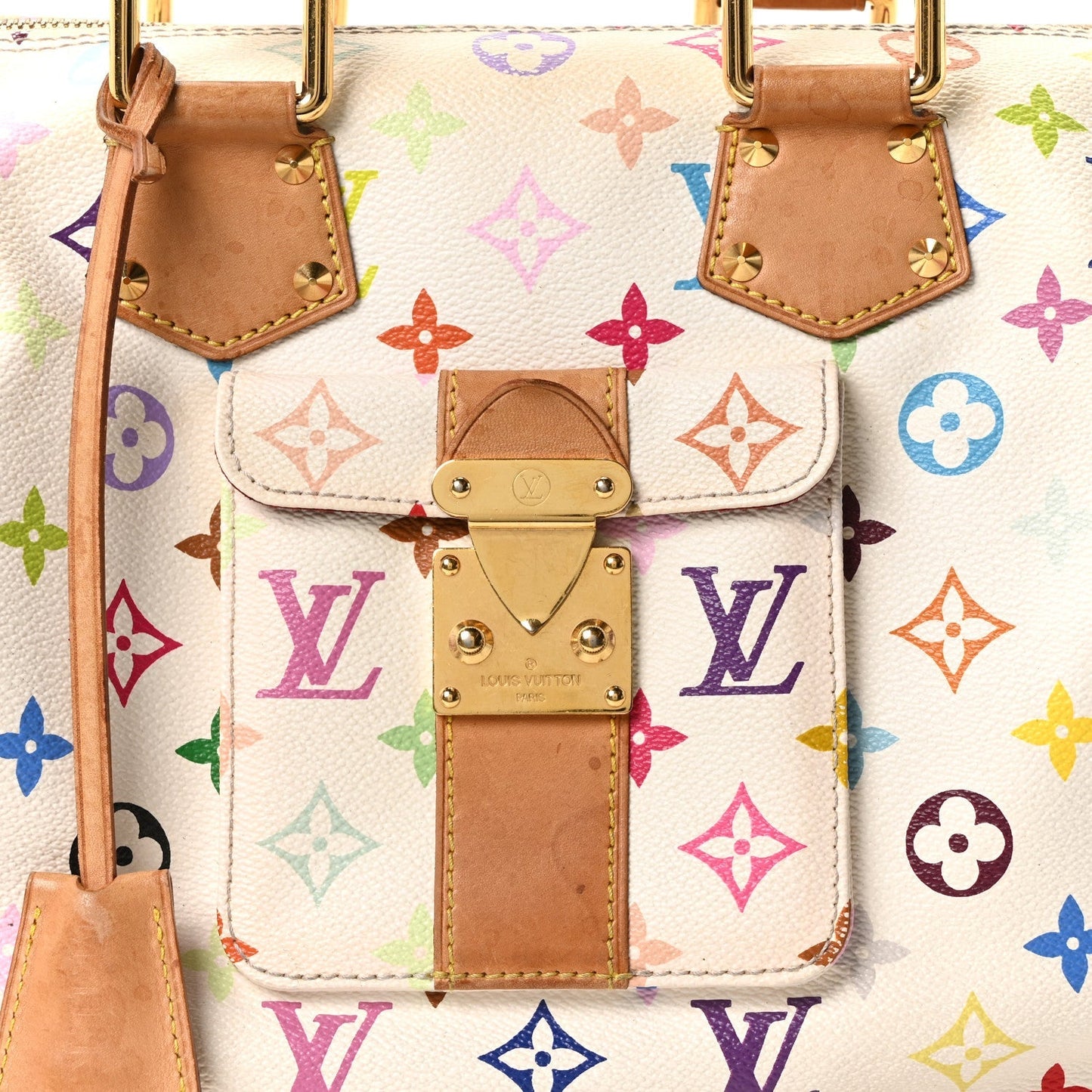 Monogram Multicolor Speedy 30 White