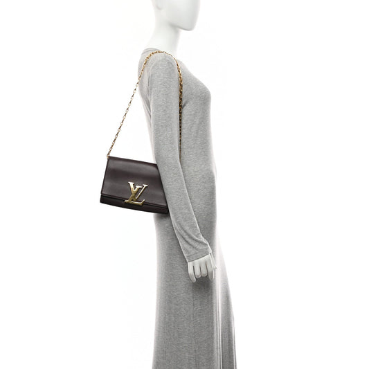 Calfskin Chain Louise GM Amarante