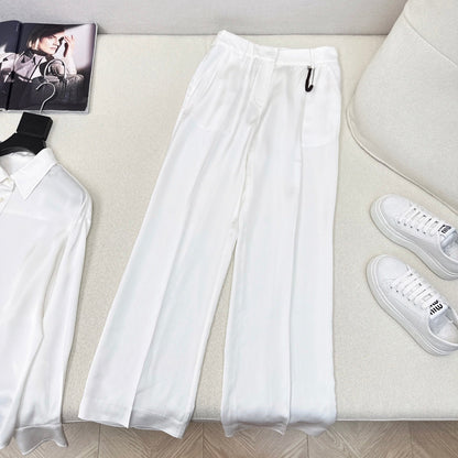 Prada 25 Pant White Acetate 602438