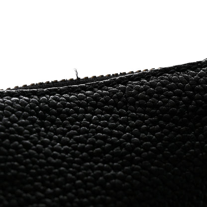 Pebbled Calfskin Large Soho Hobo Black