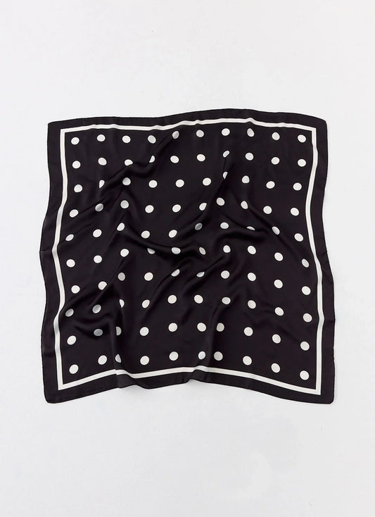 Dotty Dreams Scarf - Black Polkadot