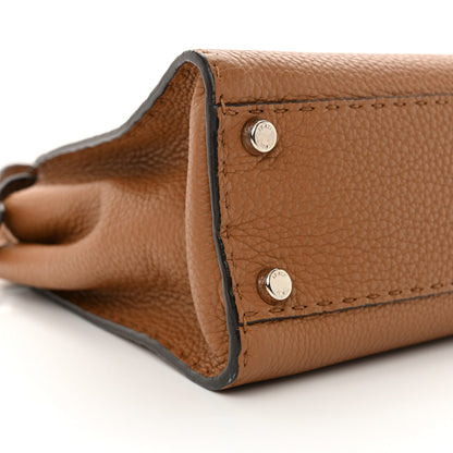 Cuoio Romano Selleria Bi-Color Medium Peekaboo Iconic Satchel Mou Deserto