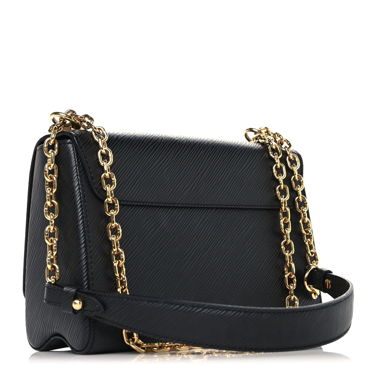 Epi Flowers Twist Shoulder Bag MM  Black