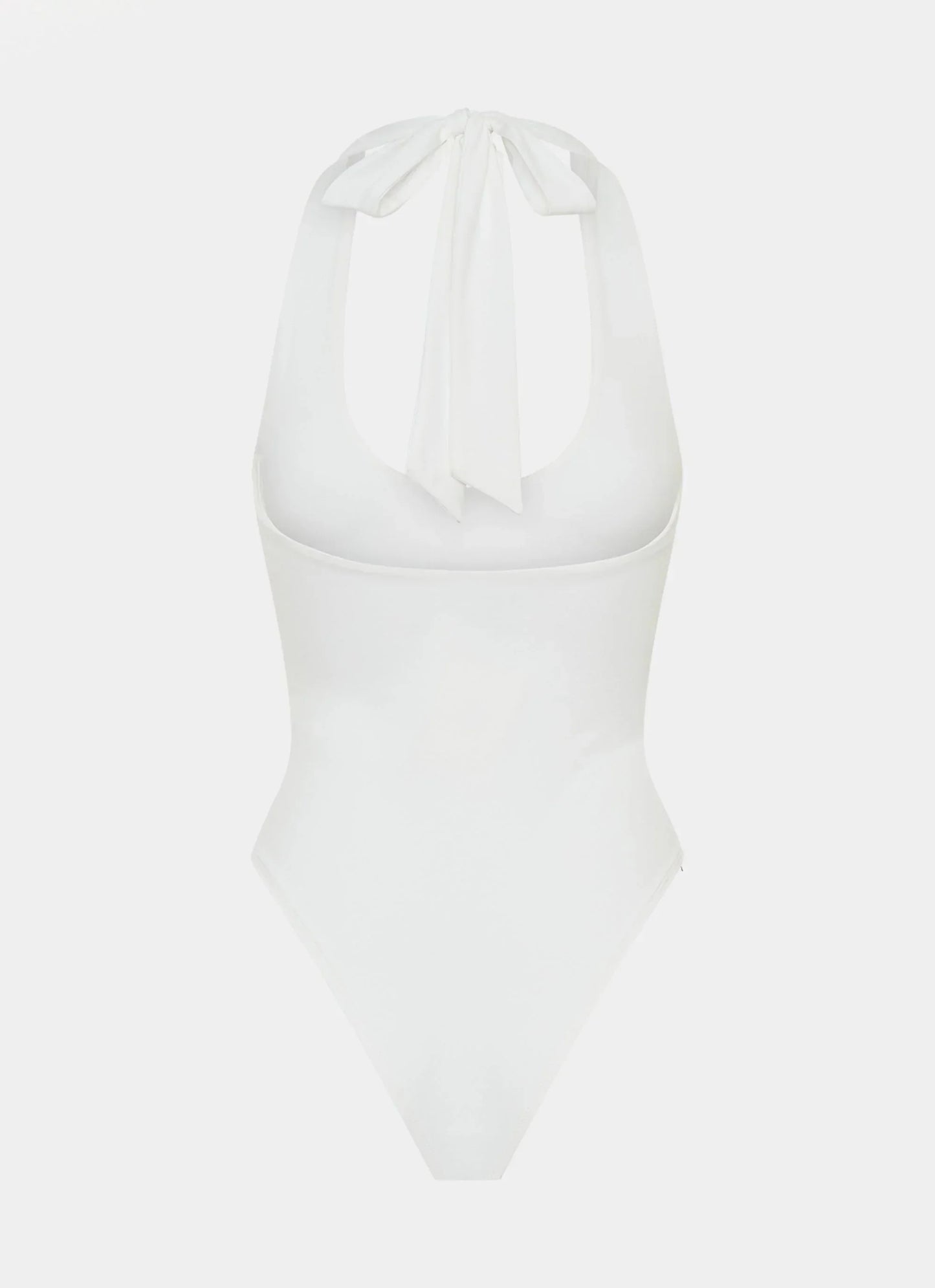 Set The Scene Halter Bodysuit - White