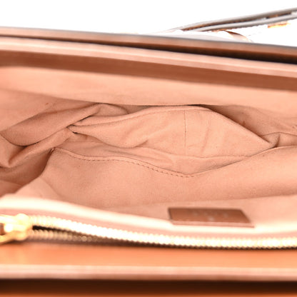 GG Supreme Monogram Horsebit 1955 Shoulder Bag Beige Brown Sugar