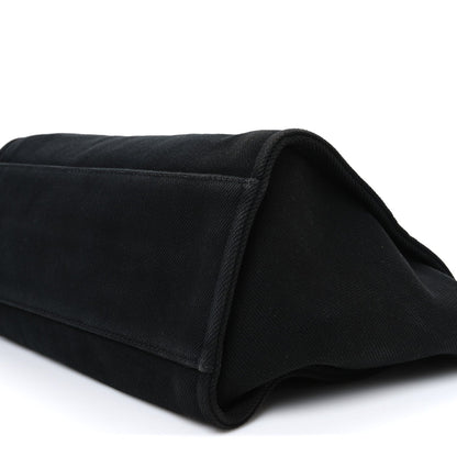 Canvas Pearl Medium Deauville Tote Black