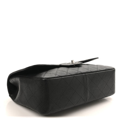 Caviar Quilted Jumbo Single Flap Black