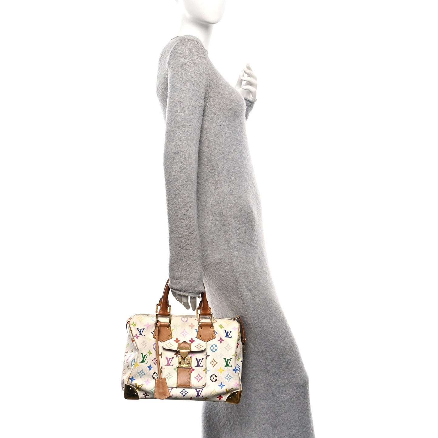 Monogram Multicolor Speedy 30 White