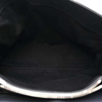 Calfskin Y Quilted Monogram Medium Loulou Chain Satchel Storm