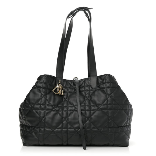 Calfskin Macrocannage Large Toujours Black