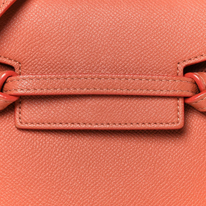 Grained Calfskin Nano Belt Bag Terracotta