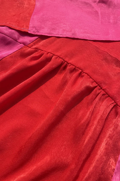 Conjunto casual de dos piezas con colores a juego de moda