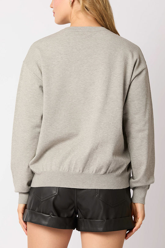 Sudadera casual de moda con lentejuelas de soldado navideño