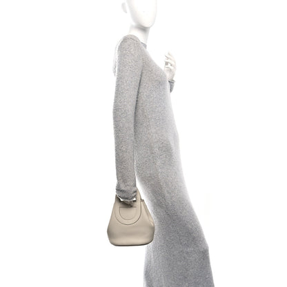 Taurillon Clemence Swift In-The-Loop 18 Bag Beton