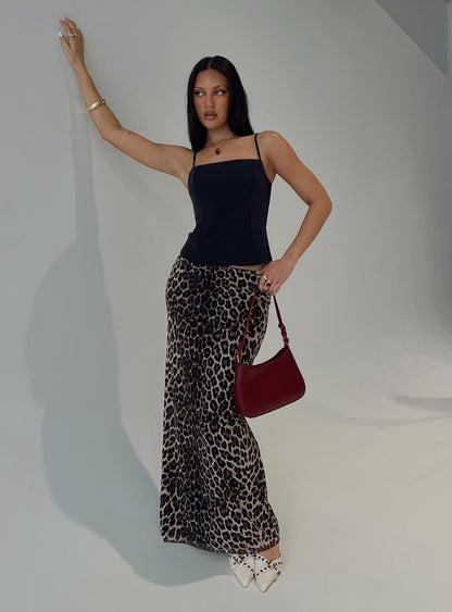 Ergo Maxi Skirt Leopard