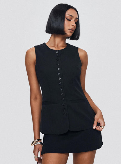 Islington Top Black