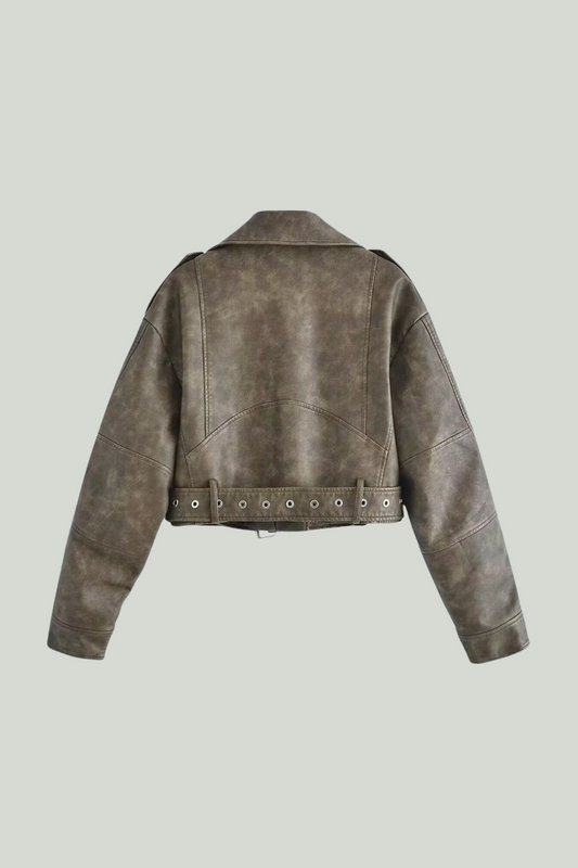 Chaqueta corta con cuello de solapa Clara 