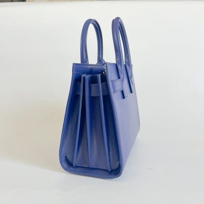 Saint Laurent Nano Blue Sac De Jour Bag