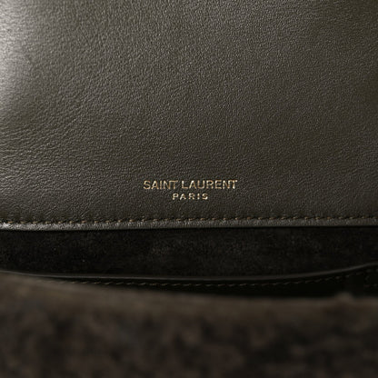 Shearling Monogram Small Jamie Grainy Moss