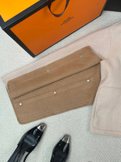 HERMES 25S LUXURY CASHMERE COAT 218