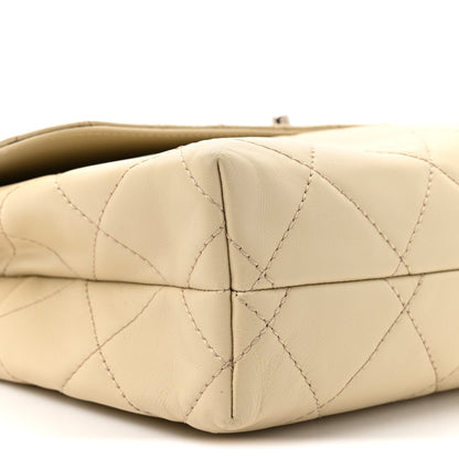 Calfskin Quilted In the Business Flap Bag Light Beige