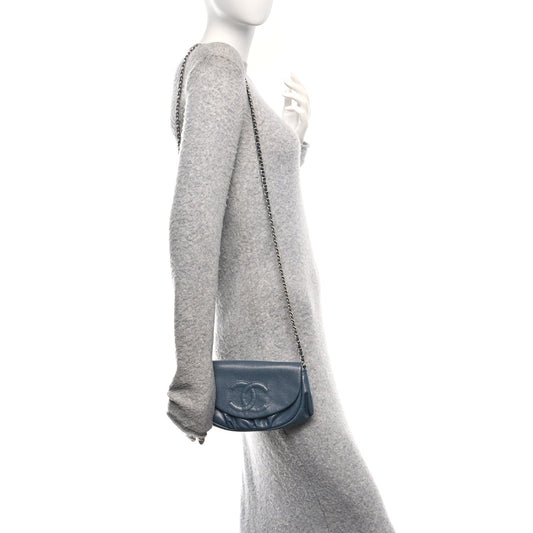 Caviar Half Moon Wallet On Chain WOC Blue