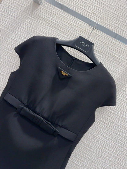 Prada 2025 Vest Skirt Black Polyester