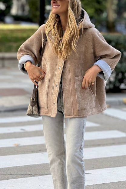 Chaqueta de caucho marrón de neopreno Victoria