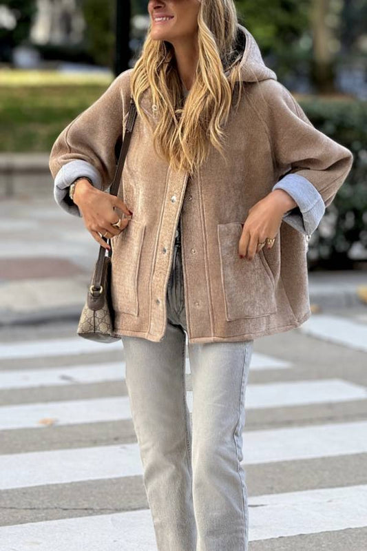 Chaqueta de caucho marrón de neopreno Victoria