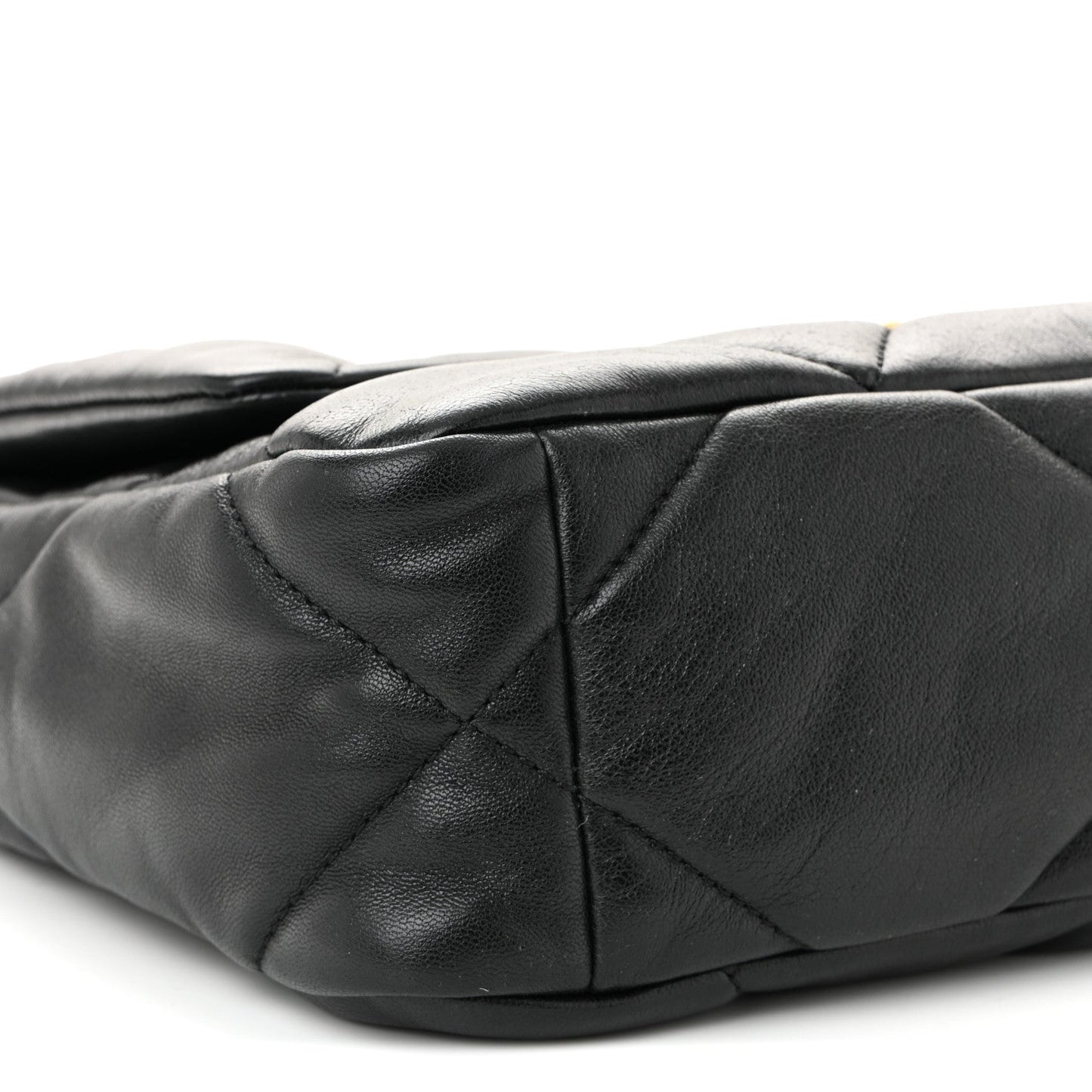 Lambskin Quilted Medium Chanel 19 Flap Black