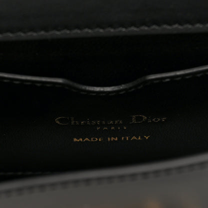 Smooth Calfskin Micro 30 Montaigne Flap Bag Black
