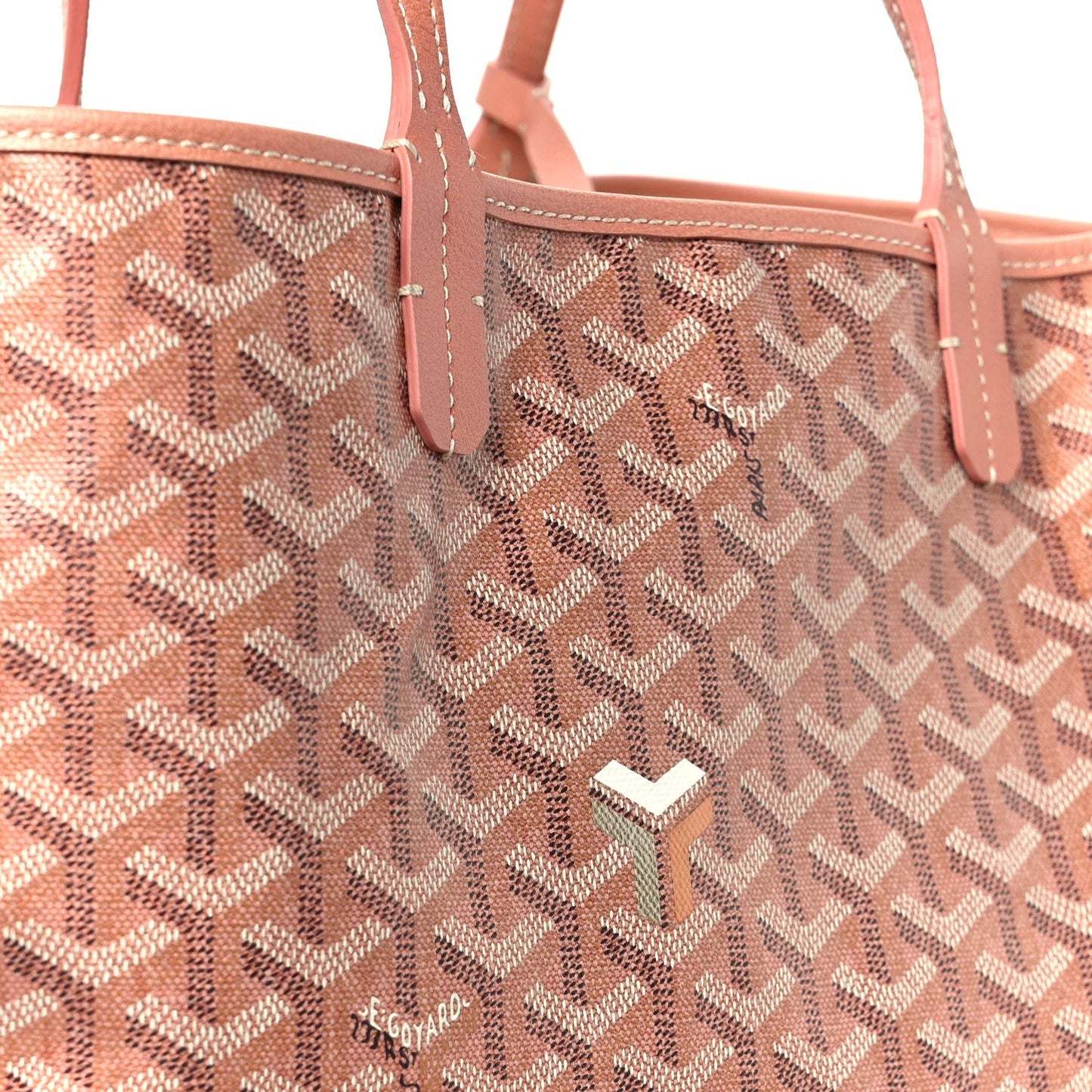 Iridescent Goyardine Saint Louis PM Pearly Coral