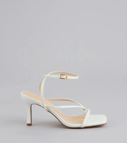 Strut Factor Thong Strappy Stiletto Heels