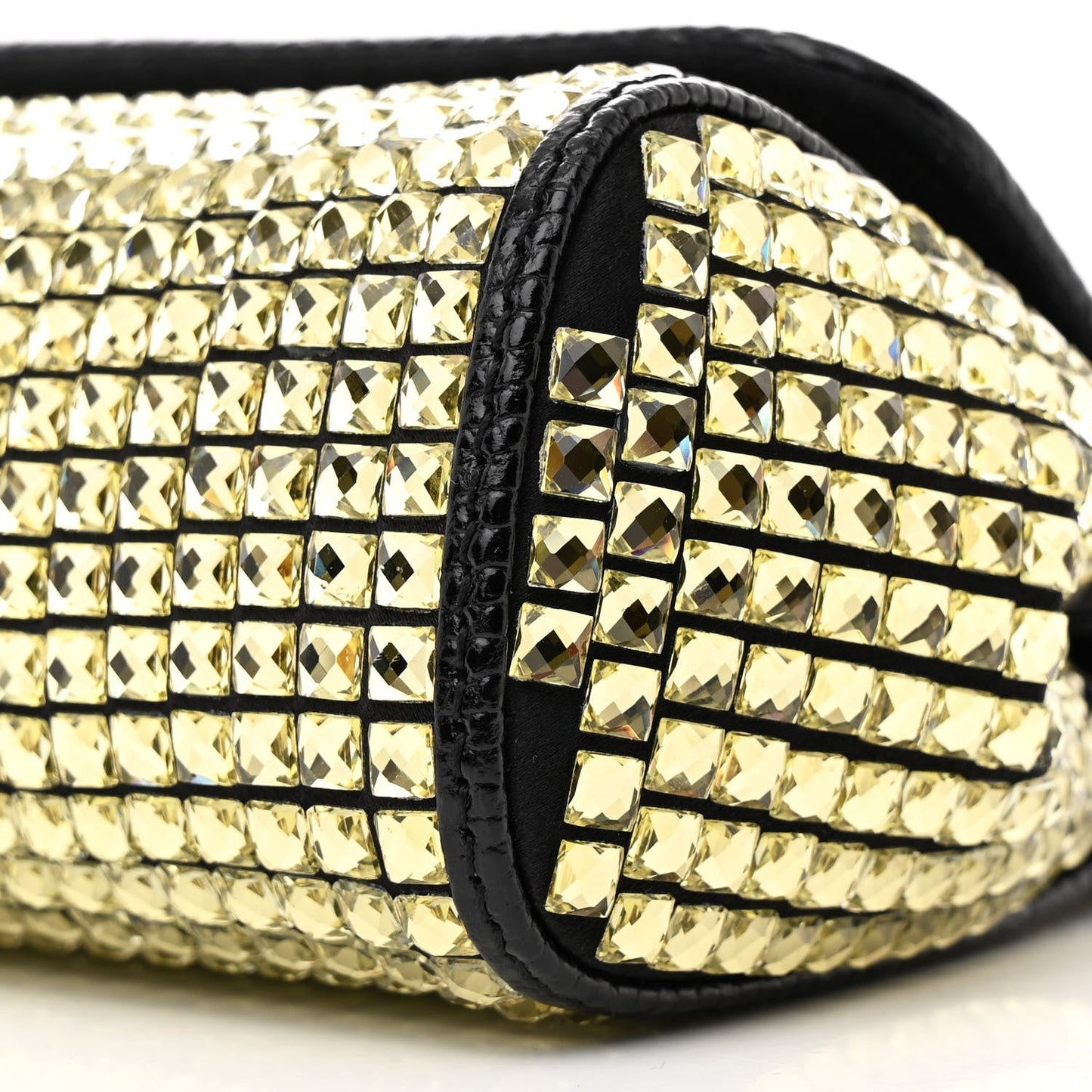 Stampa Iguana Embossed Crystal Small Miss Sicily Satchel Gold
