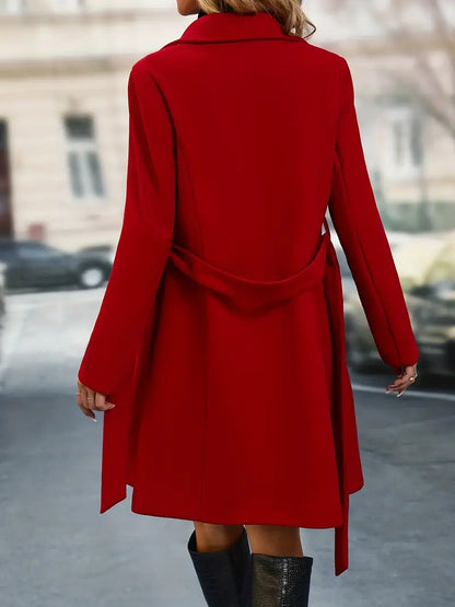 Chic Double Breasted Trench Coat | Great for Autumn Elegance