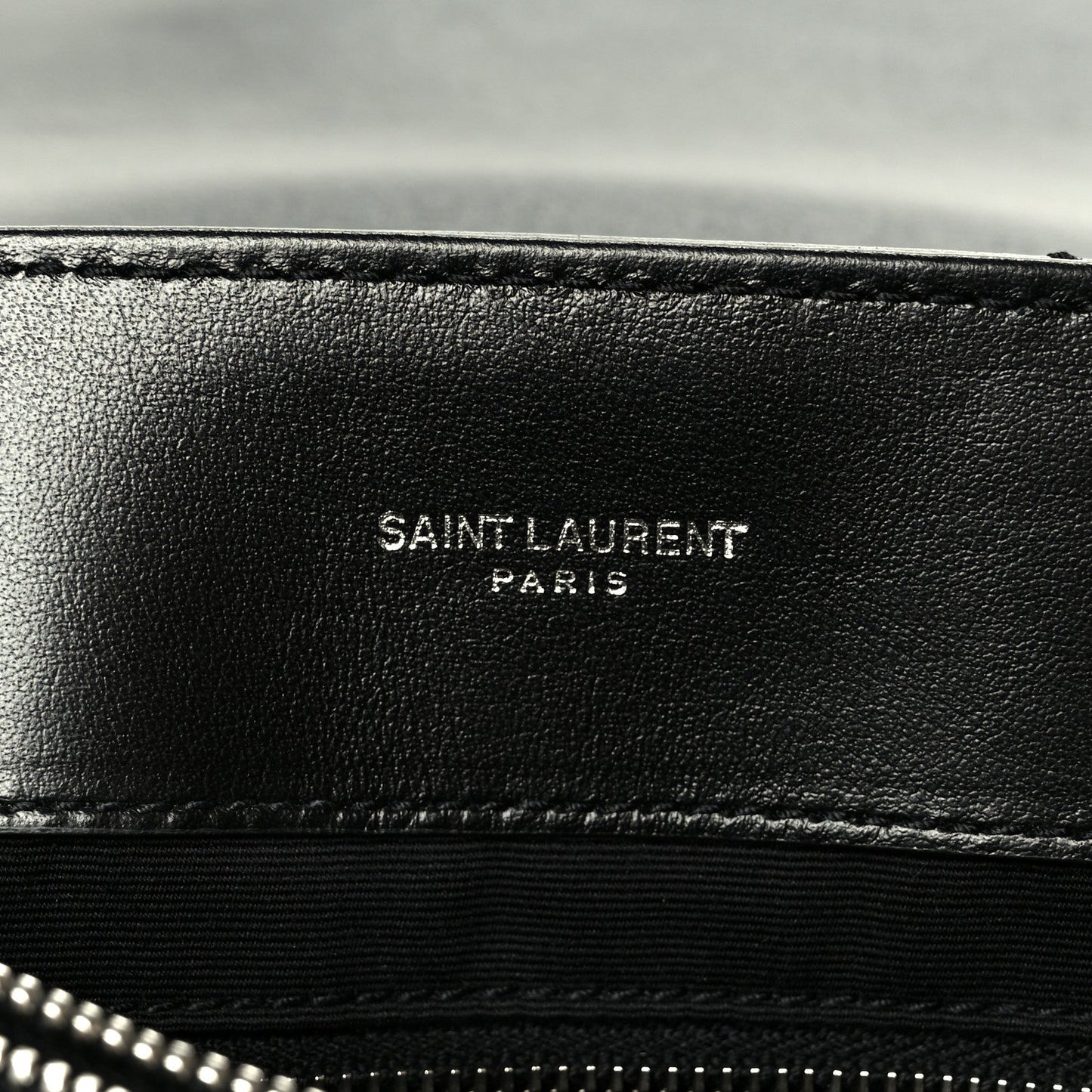 Calfskin Y Quilted Monogram Medium Loulou Chain Satchel Black