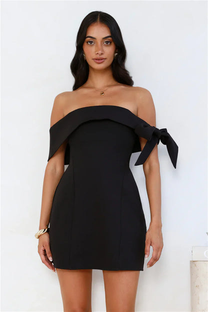 Seashell Dream Off Shoulder Mini Dress