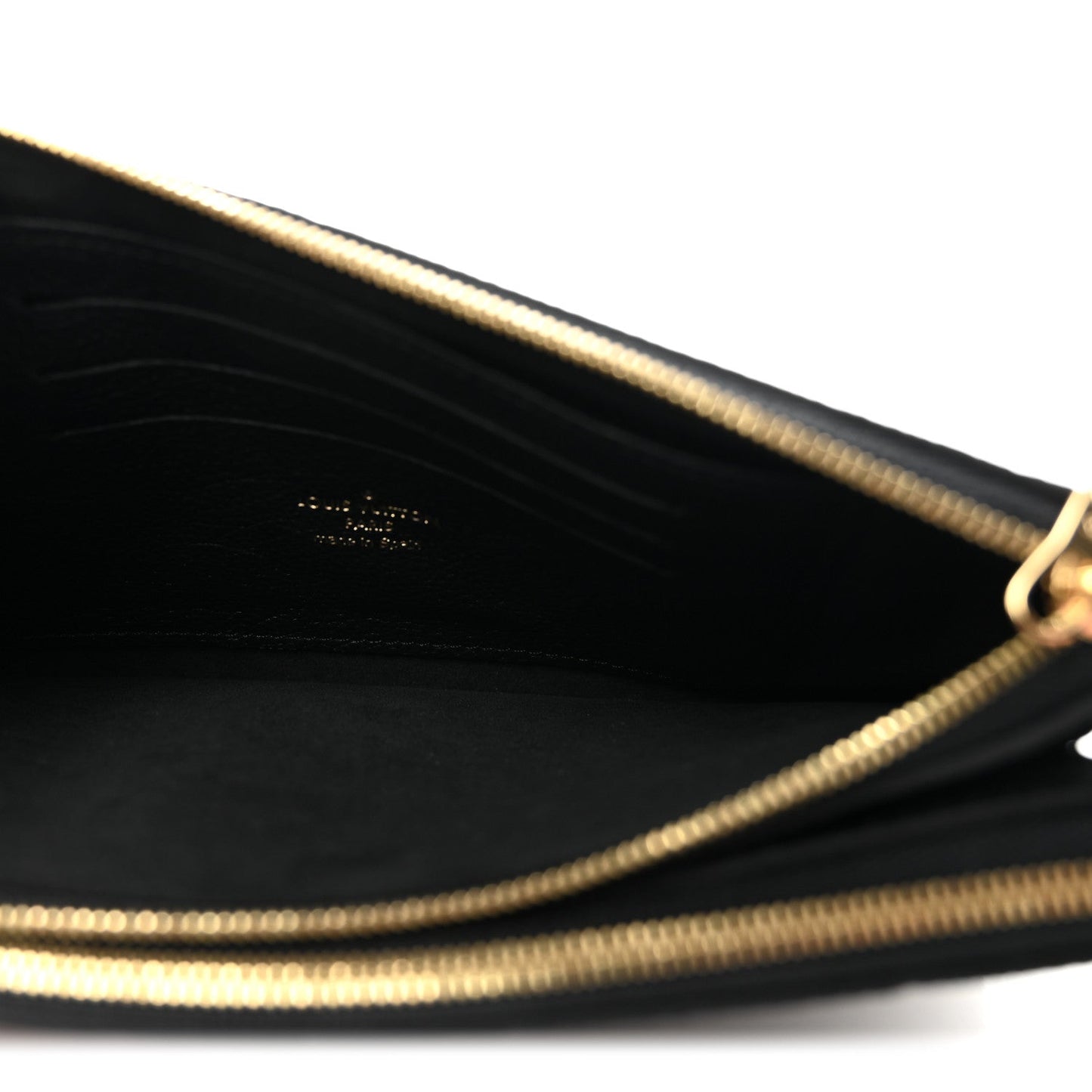 Empreinte Double Zip Pochette Black