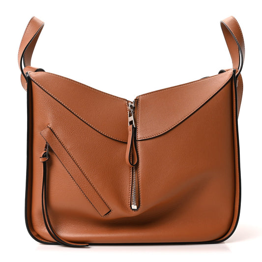 Calfskin Small Hammock Shoulder Bag Tan