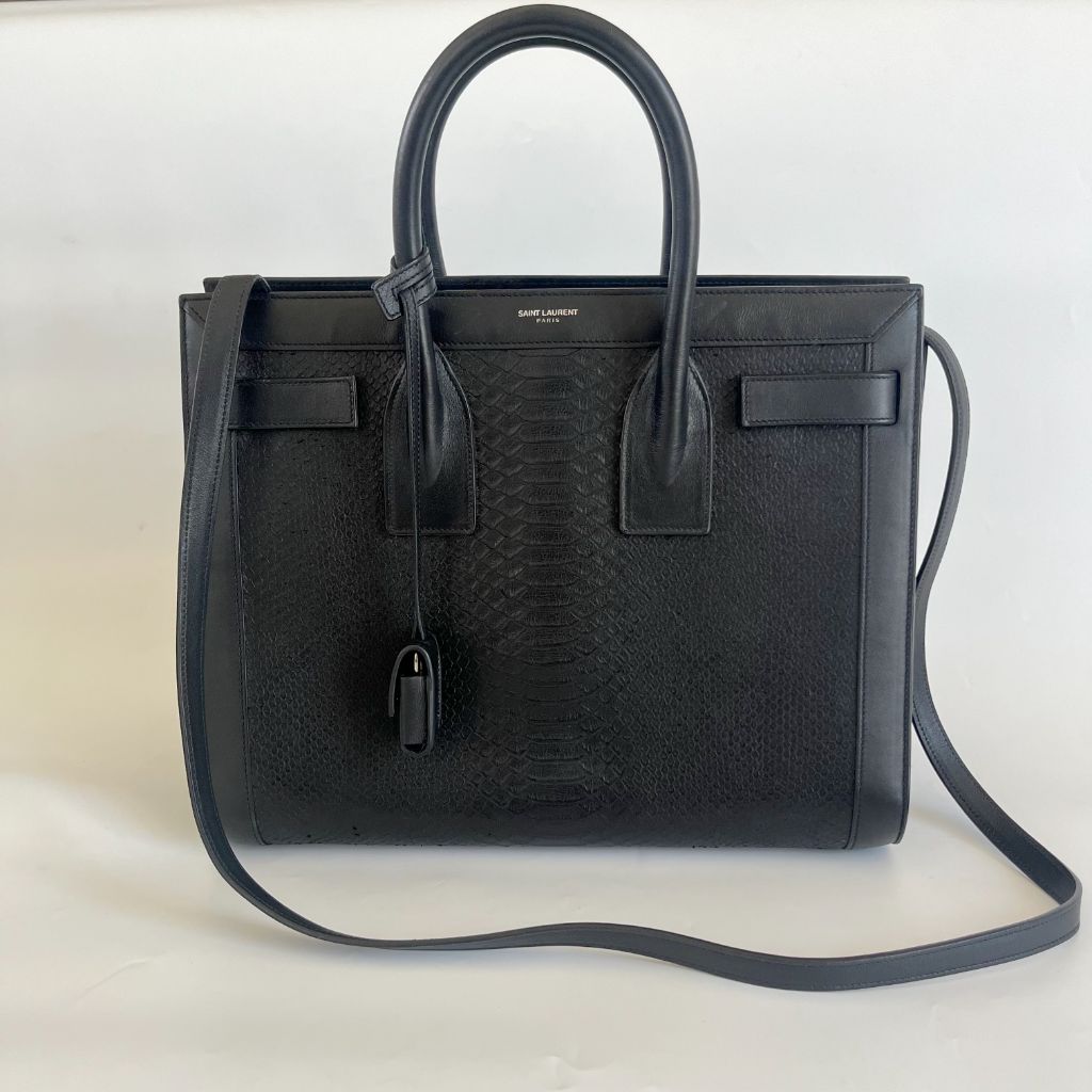 Saint Laurent Sac De Jour Python Small Bag