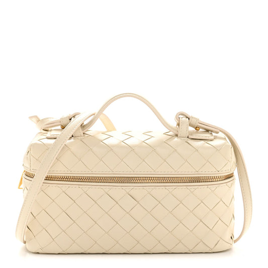 Calfskin Intrecciato Bang Bang Vanity Case Sea Salt