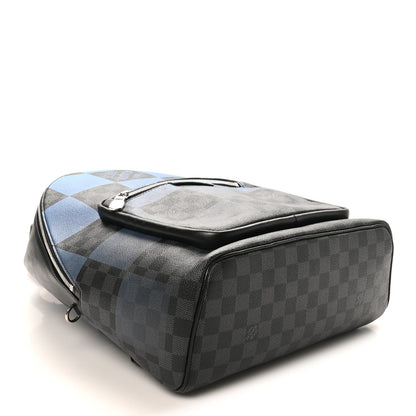 Damier Graphite Giant Josh Backpack Blue
