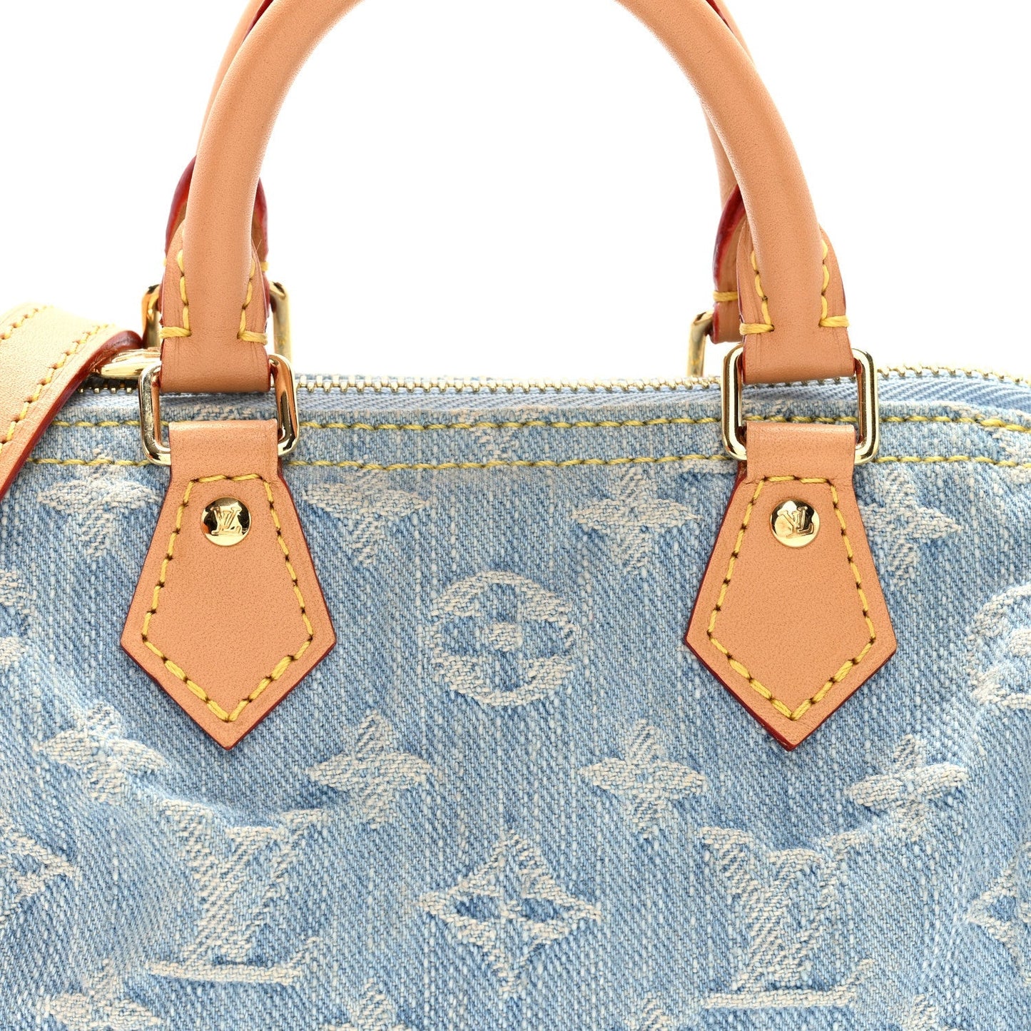 Monogram Denim Nano Speedy Sky Blue